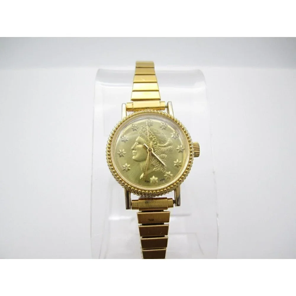 Vtg Women Liberty 1891 Hand Wind Analog 26mm Dial Causal Round Watch (G296)